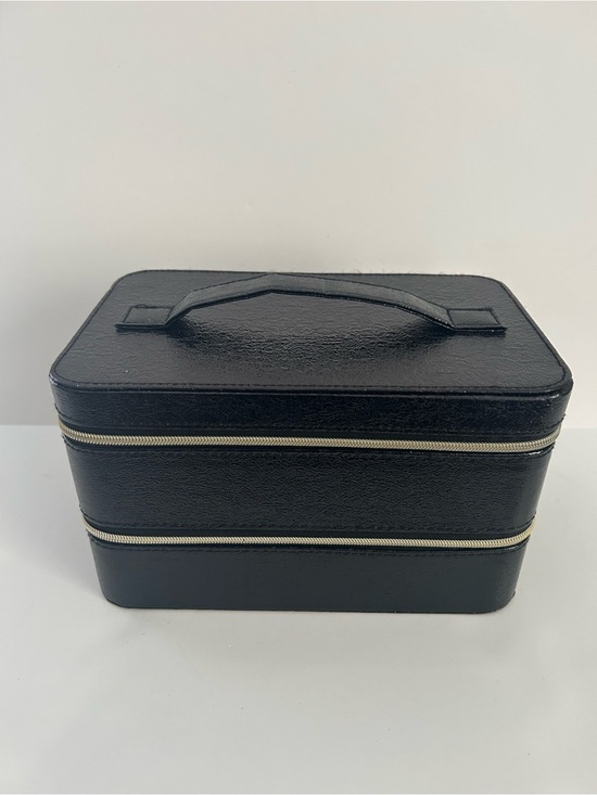 Lancome Handbags - Lancome Black Two-Tier Train Case with Handle